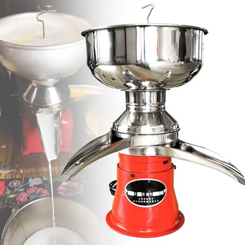 Professional Whipped Cream Dispenser Cream Centrifugal Separator, Multifunctional Electric Milk Cream Separator, Aluminum Alloy Milk Skimmer for Turning Raw or Whole Milk into Cream and Skim