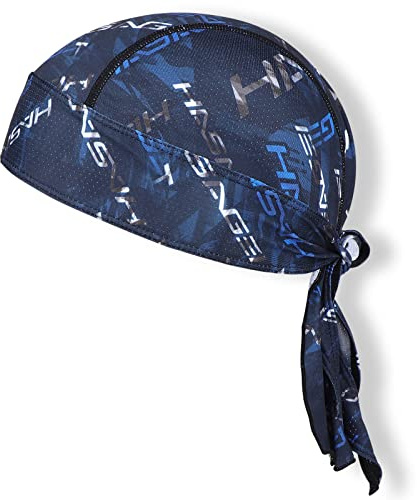 HASAGEI Gorra deportiva Bandana Durag Bandana Pañuelo para Bicicleta Sombrero Transpirable Absorbe el sudor, azul oscuro, Talla única