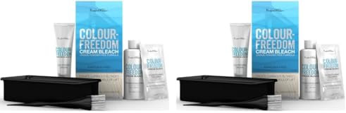 Knight & Wilson Colour-Freedom Cream Hair Bleach. Ammonia-Free Formula Lifts up to 8 Shades. Protects & Repairs While Lightening. Complete bleaching kit including Tint Bowl & Brush,Packaging may vary