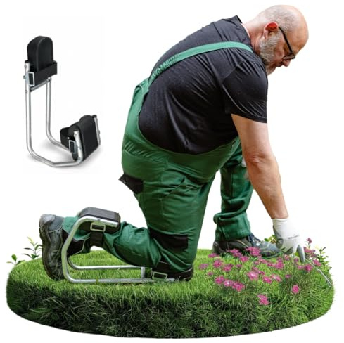 Florade Genouillère avec fonction siège - Genouillère protectrice avec fonction siège - Taille L (jusqu'à 62 cm du genou) à partir d'environ 185 cm de hauteur - Genoux sans douleur et assise