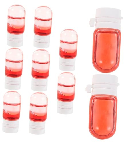SHERCHPRY 10 Pièces mini huile de parfum pour cheveux traitement à l'huile hydratante huile capillaire parfumée Produit de soins capillaires pour femmes Red