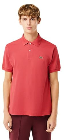 Lacoste L1212-03 Polo, Rosso, 5XL Uomo