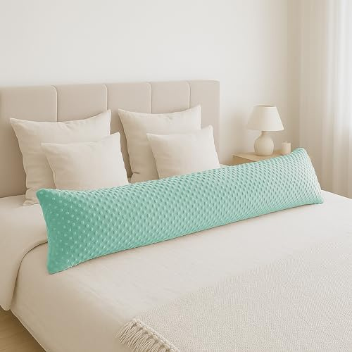 ekmTRADE Seitenschläferkissen 40x145cm Langkissen ergonomisches Schlafkissen, erholsamen Schlaf optimale Druckentlastung, Körperanpassung, für Schwangere, Stillende & Allergiker (97, Kissen mit Bezug)