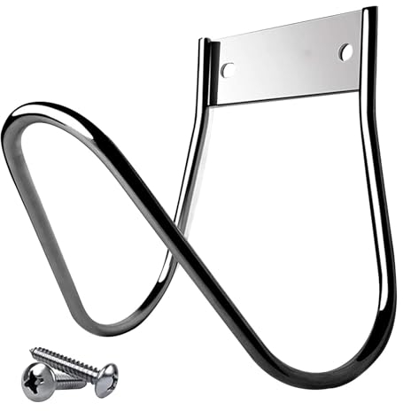 Support de tuyau d'arrosage en acier inoxydable - Support mural robuste pour tuyau d'arrosage - Fixation murale - Pour tuyau d'arrosage - Rallonge