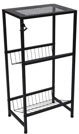 DCSYOG Estantería para cajas de bebidas para 2 cajas, de metal de 3 niveles, con estante, soporte para cajas de bebidas, estantería para cajas de agua, estantería para cajas de cerveza