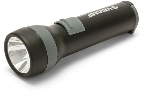 Velamp IGNITION: lampe de poche LED 1W en plastique. 2AA non incluses, Noir
