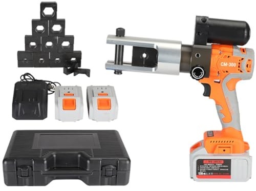 CYTBEK PRIBA HIDRÁULICA INFERENTE Recargable - Torque de 12t, Rango de 16–300 mm², 3.5 kg de Herramienta de Prensa de tubería portátil