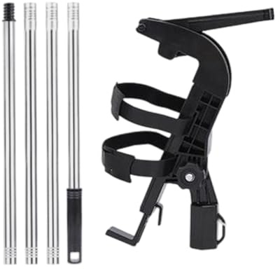 JIEBWCHA Extensible para Pintura - Adaptador De Alargador con Ángulo Ajustable - Aplicador De Insecticida En Polvo con Varilla Telescópica para Pintura Muebles Restauración Marcos De Puertas