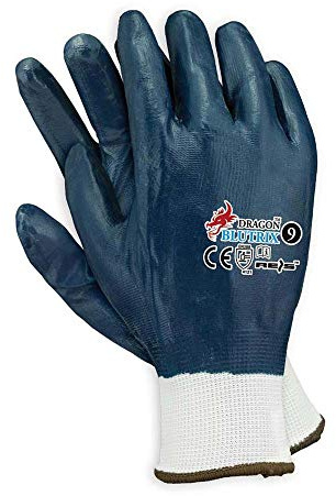 REIS BLUTRIX10 Dragon Schutzhandschuhe, Blau, 10 Größe, 12 Stück