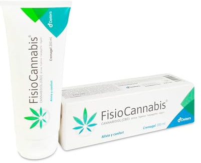 DEITERS - FisioCannabis 200 ml, Cremagel, Gel Recuperador Muscular, Pomada Antiinflamatoria, para Lesiones, Crema con Harpagofito, a base de CBD
