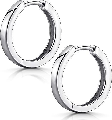 Materia Ohrringe Creolen Klappcreolen Silber 925 18mm SO-460