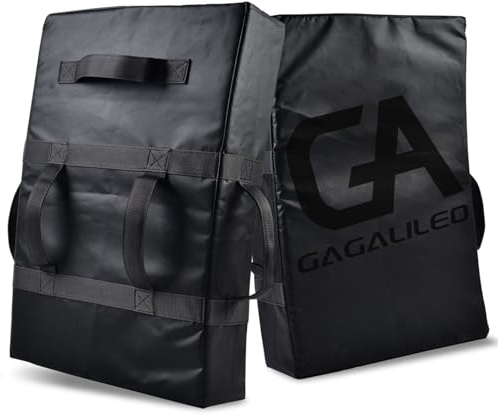 Gagalileo Martial Arts Kicking Shields: Large Strike Pad for Taekwondo, Karate, MMA & Muay Thai - Heavy Duty with 5 Reinforced Handles Safe Training Equipment for Kids/Adults (24x16in)