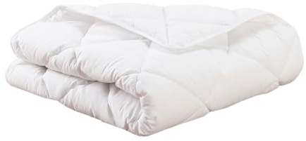 MON P'TIT DODO - Piumino leggero con punta di cavolo 75 x 120 cm, colore: bianco