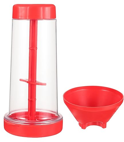 Flour Sifter for Baking 3.9 inch Plastic Fine Mesh, Handheld Rotating Flour Sifter Powdered Sugar Shaker Duster for Baking Cakes Breads Kitchen