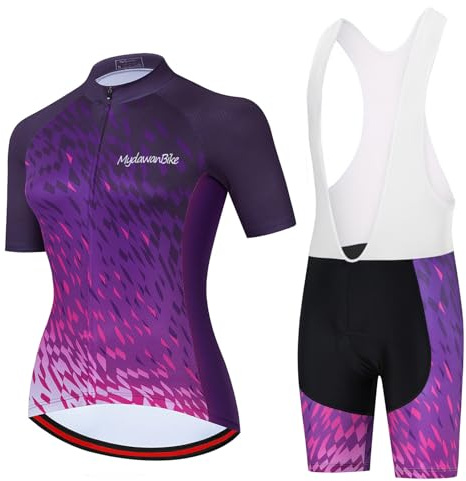 Conjunto Ropa Ciclismo Mujer Verano Traje Bici MTB Maillot de Ciclista