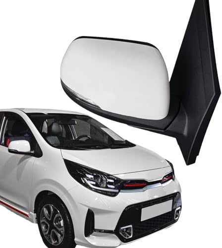 Specchio Specchietto Retrovisore Esterno per KIA PICANTO 2018, Specchietto Retrovisore Completo Sinistro Destro Ribaltabile Lato Conducente,B-Right