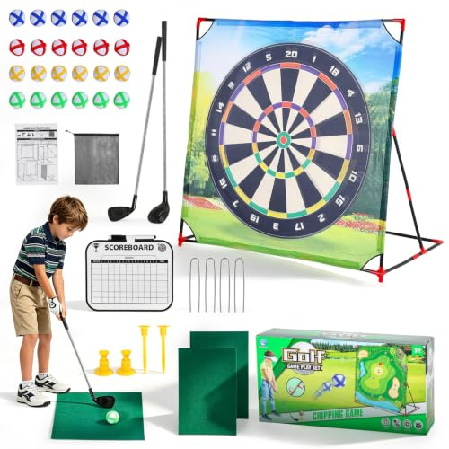 Kit Jeu Golf Battle, Mini-Golf Intérieur Extérieur pour Enfants Et Adultes