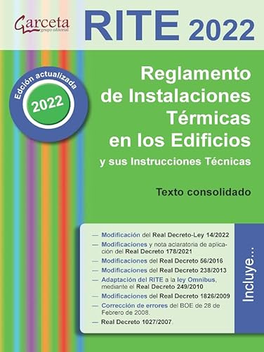 RITE 2022: Reglamento de Instalaciones Térmicas en los Edificios (FORMACION PROFESIONAL)