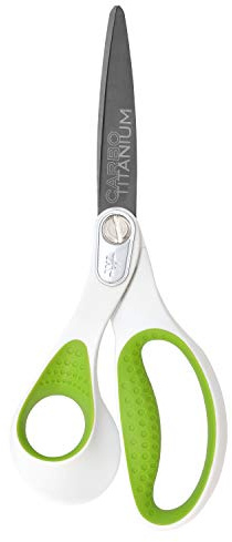Westcott 16935 8-Inch Heavy-Duty Lefty Carbo-Titanium Scissors For Office and Home, Straight (16935)