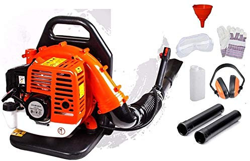 Dealourus Souffleur à Feuilles à Essence 65 CC Extrêmement Puissant – 210 km/h Léger avec Sangles de Soutien rembourrées améliorées pour Un Maximum de Confort