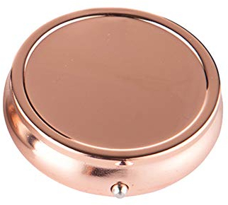 Sepilo Taschenascher Kirk Mini Aschenbecher Taschenaschenbecher Ascher mit Ablage für Reise und unterwegs Mini Pocket Ashtray (Kupfer)