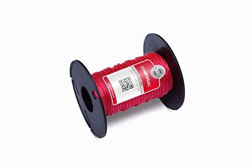 COMENSAL® Corde per muratura 20 m - Cavo da muratore in polietilene - Filo da muratore - Spago di Mason - Spessore 1,7 mm - Resistente allo strappo e affidabile – Made in EU