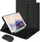 LAMA Funda de Teclado 10.2 y 10.5 Pulgadas con Ratón para iPad 9th 2021/8th 2020/7th Generation 2019, iPad Pro 2017 Funda Protectora de Teclado Bluetooth con Ratón