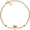 Disney Minnie Mädchen-Armband aus Edelstahl und Zirkonia Kristall, Länge 13-18 cm, Disney Schmuck
