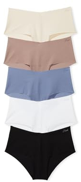 Victoria's Secret PINK No Show Cheeky Underwear, Spring Basic Pack, S