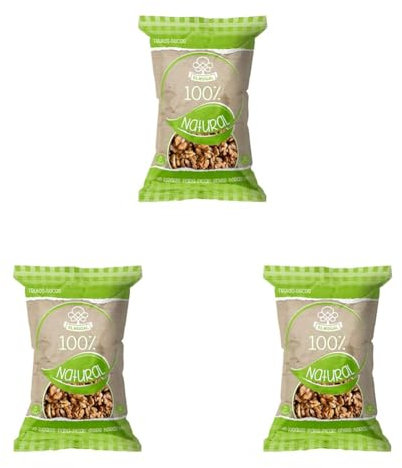 EL NOGAL Frutos Secos Nuez Grano Bolsa (Paquete de 3)