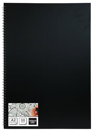 Artme A2 Sketch Pad, 30 Sheets 160gsm, Spiral Bound, Sketchbook Portrait