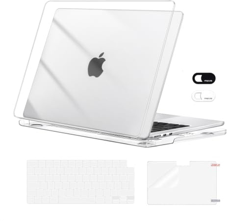 MOSISO Funda Compatible con MacBook Air 13 Pulgadas M5 M4 M3 M2 2026-2022