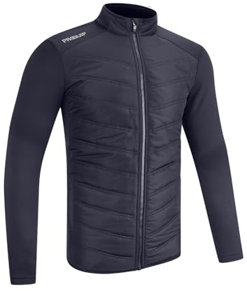 Pro-Quip Quilted Thermal Golf Jacket (UK, Alpha, L, Regular, Regular, Navy)