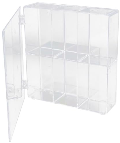 UPKOCH Boîte Transparente à 6 Compartiments pour Exposition et Rangement de Figurines, Vitrine D'exposition Anti-poussière pour Objets de Collection, pour Jouets et Modèles Artisanaux