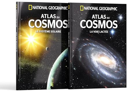 Collection Atlas du Cosmos National Geographic - Sélection I - Contient 2 livres: Le système solaire, La Voie lactée