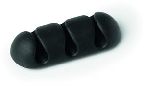 Durable Kabel Clips Cavoline Clip 3 (selbstklebend, für 3 Kabel), 2 Stück, graphit, 503937
