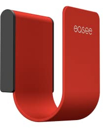 E-Autos.de U-Hook Kabelhalterung für alle Wallboxen I Farbe: Rot I beschichtes Edelstahl I inkl. Befestigungsschrauben