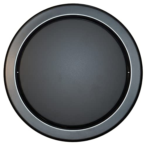 KLEN Couvercle Poubelle Intégré inox pour cuisine et sdb, Résistant aux Graisses, Anti-Rayures, Design. Finition Noir - Black.