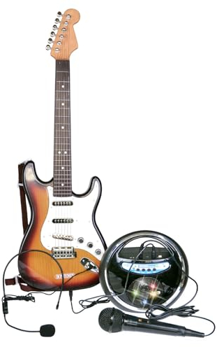 Bontempi | RockMaster - Chitarra Elettronica e Amplificatore Wireless per le tue Esigenze Rock, 210x200x110 mm
