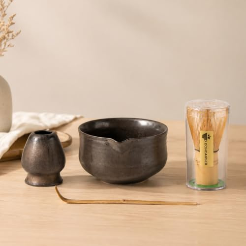 Ochcahser Matcha Set, Matcha Whisk Set Includes 17 oz Matcha Bowl