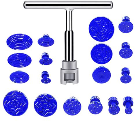 1 Car Dent Repair Tool Set, Car Dent Removal Kit, Car Dent Puller, Paint-Free Dent Repair, Car Tools, Utility Tools, Car Exterior Care Tools