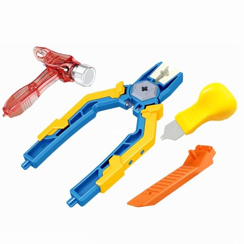 Technik Ersatzteile Set, 4PCS Brick Separator Werkzeug inklusive Hammer, Hilfszange, Klemmbausteine Steinetrenner Brechstange Bausteine Trenner Werkzeug Kompatibel mit Technic Ersatzteile
