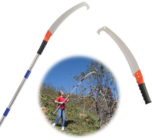 Pole Saws for Tree Trimming, 6.5FT Long Branch Cutter Handle Pruner, Heavy Duty Tree Trimmer Pole | Ergonomic Non-Slip Grip for Yard Garden and Patios High Branches Cutting