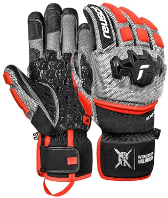 Reusch Ski Racing Handschuhe Unisex – Worldcup Warrior GS Style – Kevlar-Schutz, Primaloft Gold, Ziegenleder, Winddicht, wasserdicht, Profi-Skihandschuhe
