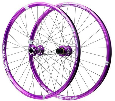 Genomgående Axel BOOST-hjulset 15 * 110/12 * 148mm Mountainbike-hjulset 26/27,5/29 Tum Dubbelskiktsfälg 7-12S Skivbroms Fram- Och Bakhjul(29 Purple B,1 pair)