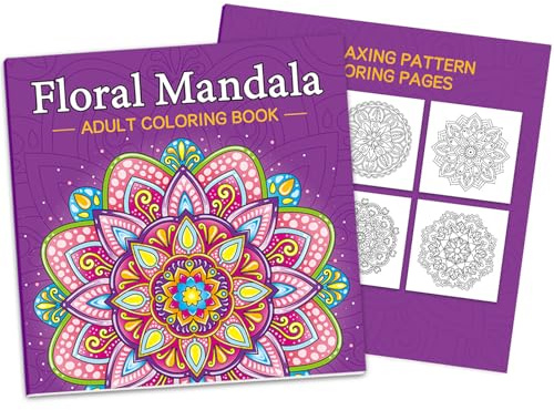Sikweny Coloring Book for Adults Libro para Colorear Adultos Mandalas Colorear Mandalas 32 Patrones Diseños Cuaderno Pintar Libro Magicacolorear para Adultos Relajación Alivio Ansiedad Mujeres Hombres