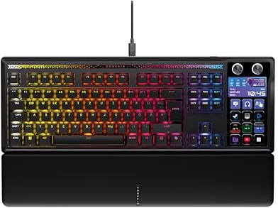 Corsair Galleon 100 SD RGB Mechanische Kabelgebundene Gaming-Tastatur – QWERTZ Deutsch, Stream Deck-Integration, Vorgeschmierte Hotswapping-fähige MLX Pulse-Tastenschalter, FlashTap SOCD, 8,000Hz