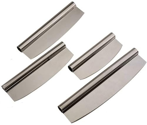 Pizza tajadera profesional de 30 cm de acero inoxidable con mango de tubo