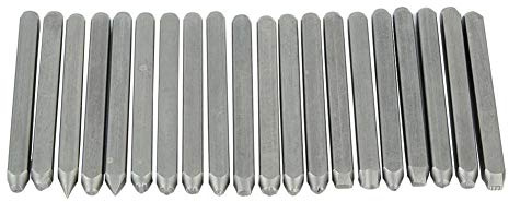 Alucy Carbon Steel Punch Set, Metal Stamp Tool with Patterns for Jewelry Making - 20-Piece Flower Hole Punching Stamp Kit