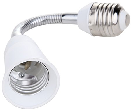 E27 LED Glühbirne Sockel E27 Lampenfassung Lampensockel Verlängerung Adapter Buchse Lampenadapter (20cm)